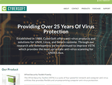 Tablet Screenshot of cybersoft.com