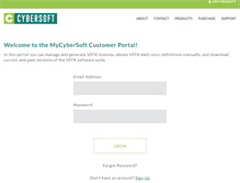 Tablet Screenshot of my.cybersoft.com